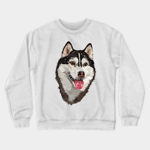 husky Crewneck Sweatshirt by obscurite